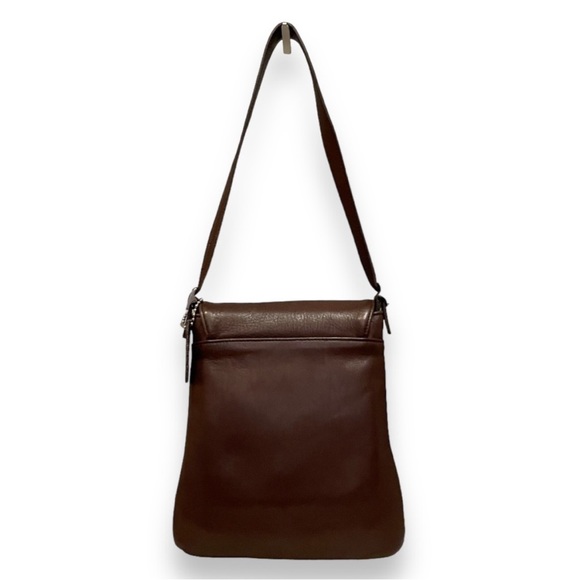 LIKE NEW! Coach Vintage Mahogany Brown Leather North South Slim Shoulder Bag - Picture 2 of 12
